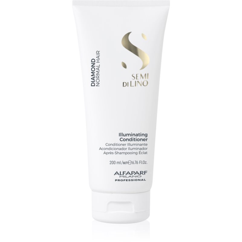 Alfaparf Milano Semi di Lino Diamond Illuminating élénkítő kondicionáló a fényes hajért és a könnyű fésülésért 200 ml-Eredeti