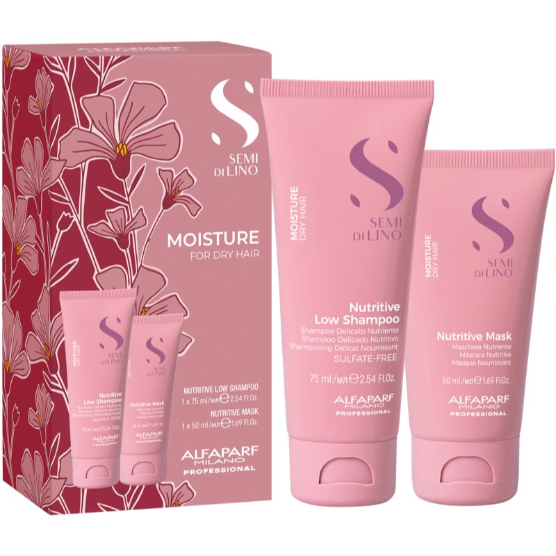 Alfaparf Milano Semi di Lino Moisture Minisize Kit utazó szett kozmetikumokra az intenzív hidratálásért-ár