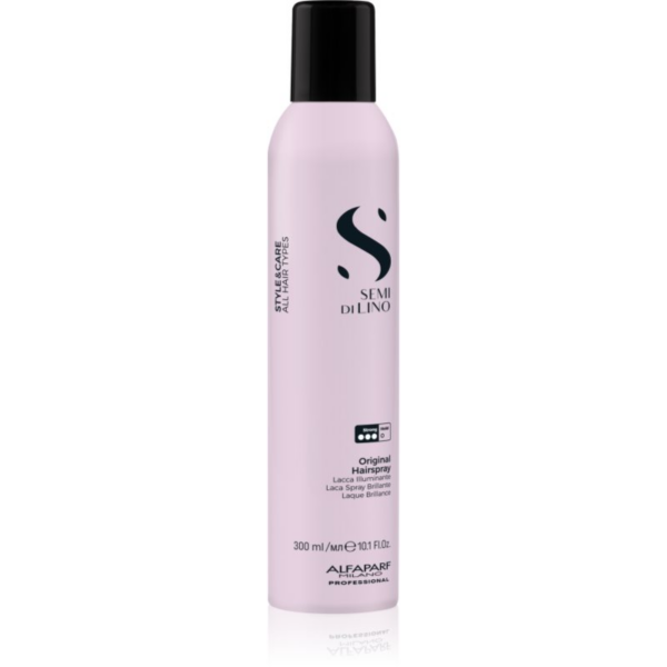 Alfaparf Milano Semi di Lino Style&Care Original Hairspray erős hajlakk a magas fényért minden hajtípusra 300 ml