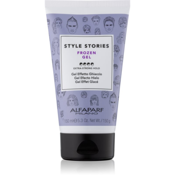 Alfaparf Milano Style Stories The Range Gel hajzselé jeges hatással extra erős fixálás Frozen Gel 150 ml-Eredeti