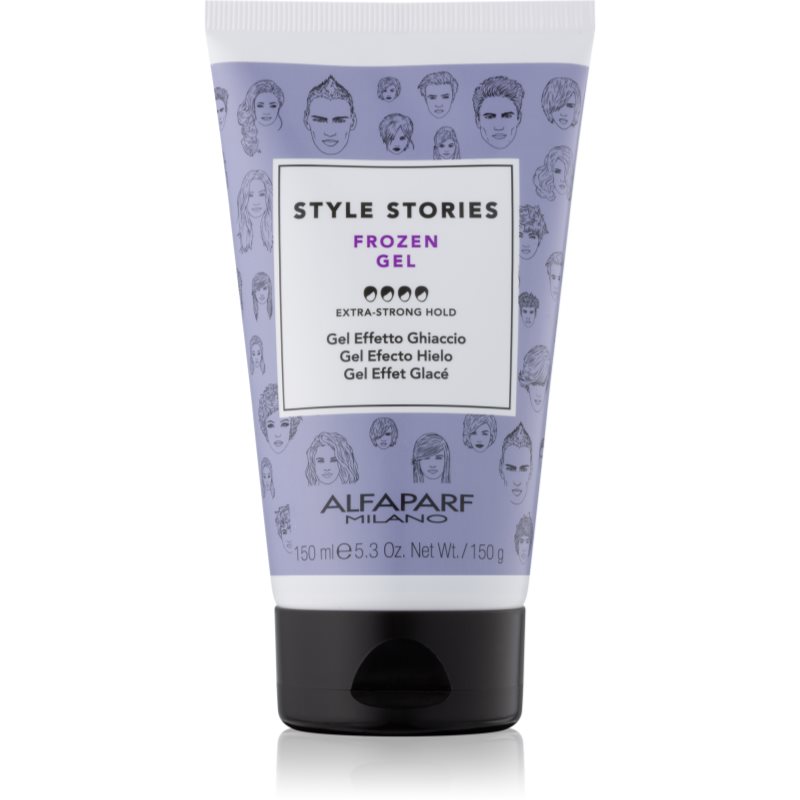 Alfaparf Milano Style Stories The Range Gel hajzselé jeges hatással extra erős fixálás Frozen Gel 150 ml-Eredeti