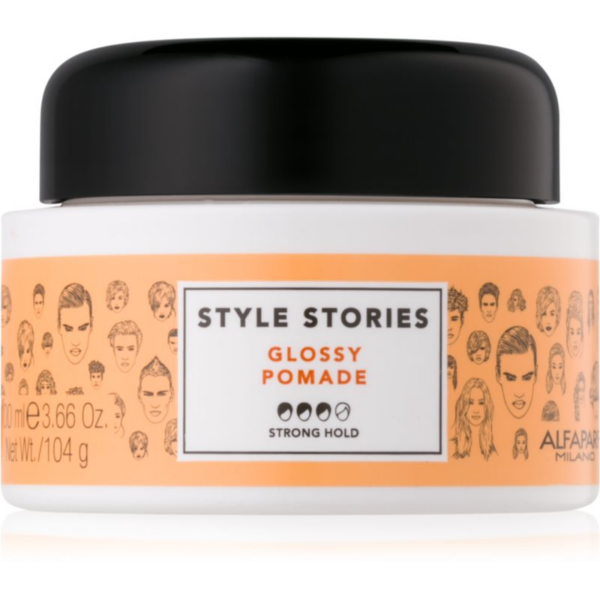 Alfaparf Milano Style Stories The Range Paste formázó paszta erős fixálás Glossy Pomade 100 ml-Eredeti