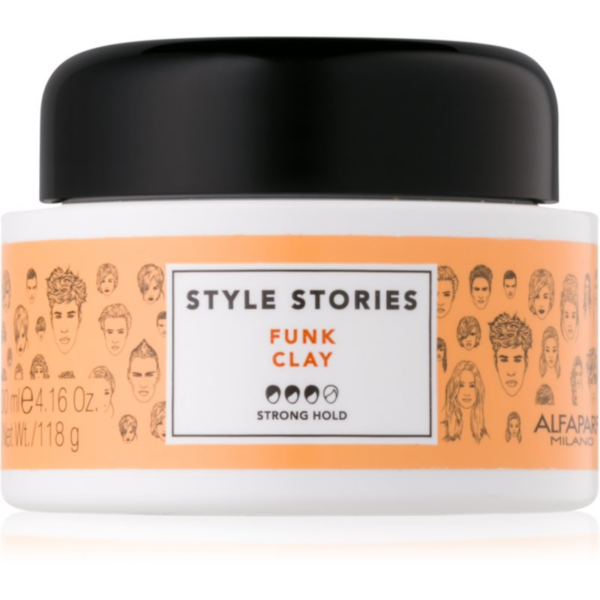 Alfaparf Milano Style Stories The Range Paste mattító paszta erős fixálás Funk Clay 100 ml-Eredeti