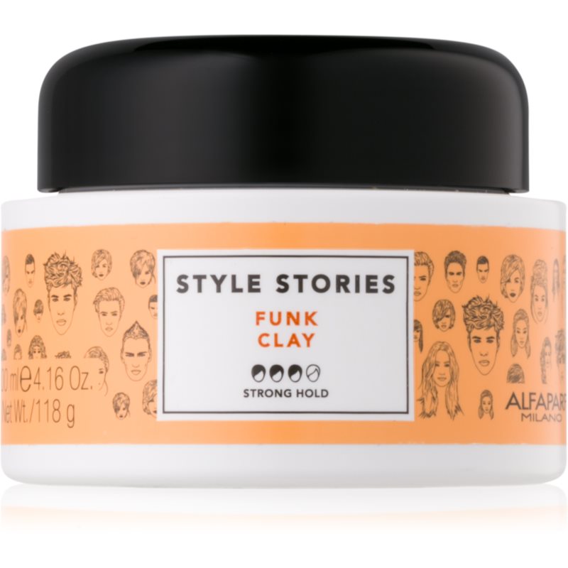 Alfaparf Milano Style Stories The Range Paste mattító paszta erős fixálás Funk Clay 100 ml-Eredeti