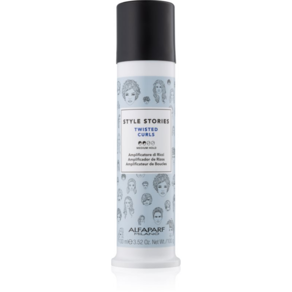 Alfaparf Milano Style Stories The Range Texturizing formázó krém a hullámok kiemelésére közepes tartás Twisted Curls 100 ml-Eredeti