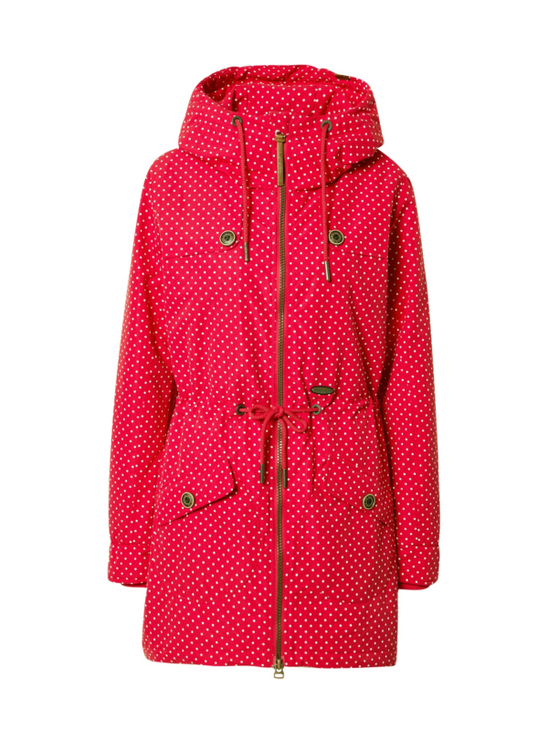 Alife and Kickin Átmeneti parka 'CharlotteAK'  rikító piros / fehér-Hungary