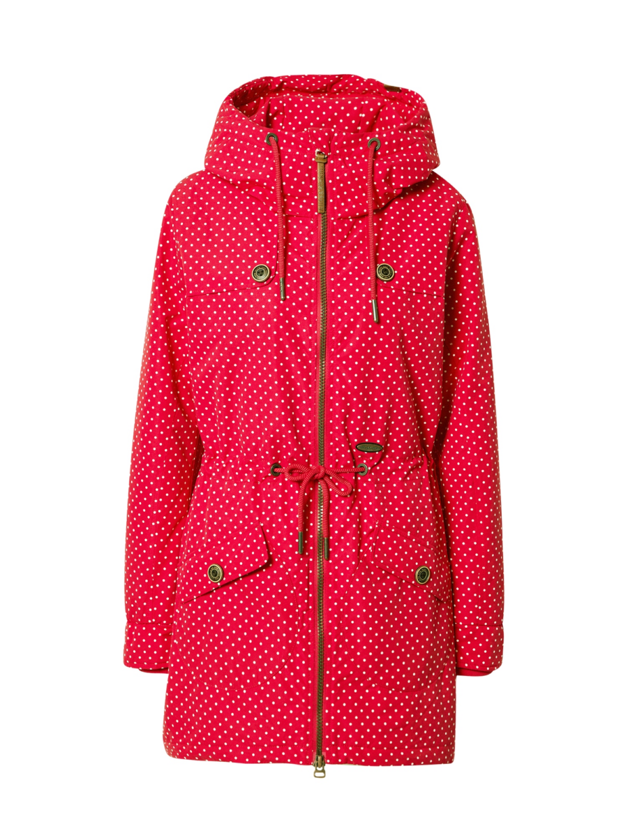 Alife and Kickin Átmeneti parka 'CharlotteAK'  rikító piros / fehér-Hungary
