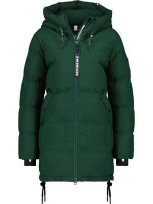 Alife and Kickin Téli parka 'CathyAK'  sötétzöld / fekete / fehér-Ár