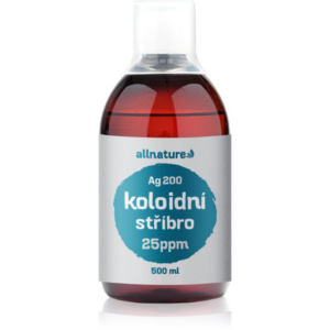 Allnature Koloidní stříbro Ag200 25 ppm tisztító tonik 500 ml-Ár