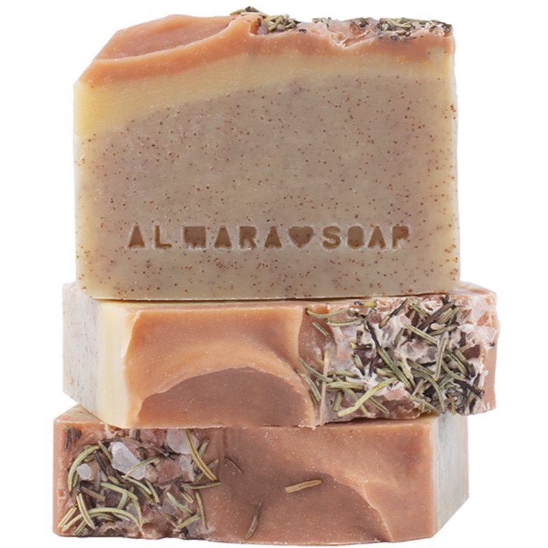 Almara Soap Natural Peeling Walnut természetes szilárd szappan peeling hatással 90 g