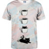 Aloha From Deer Unisex's Black Catfee T-Shirt TSH AFD658