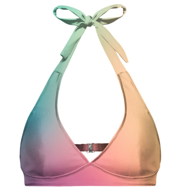 Aloha From Deer Woman's Colorful Ombre Halter Neck Bikini Top BTH AFD199