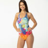 Aloha From Deer Woman's Paintjob Open Back Swimsuit SSOB AFD325