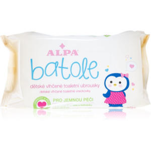 Alpa Toddler Wet wipes finom nedves törlőkendők gyermekeknek az érzékeny bőrre 72 db-Ár