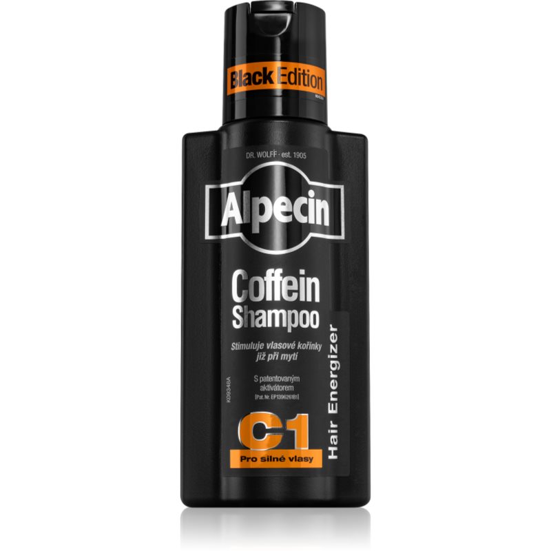 Alpecin Coffein Shampoo C1 Black Edition sampon férfiaknak koffein kivonattal hajnövesztést serkentő 250 ml-Ár