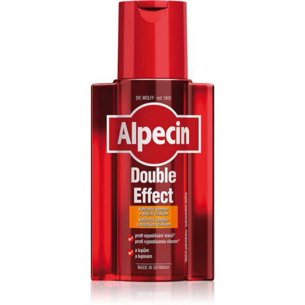 Alpecin Double Effect sampon férfiaknak koffein kivonattal korpásodás és hajhullás ellen 200 ml-Eredeti