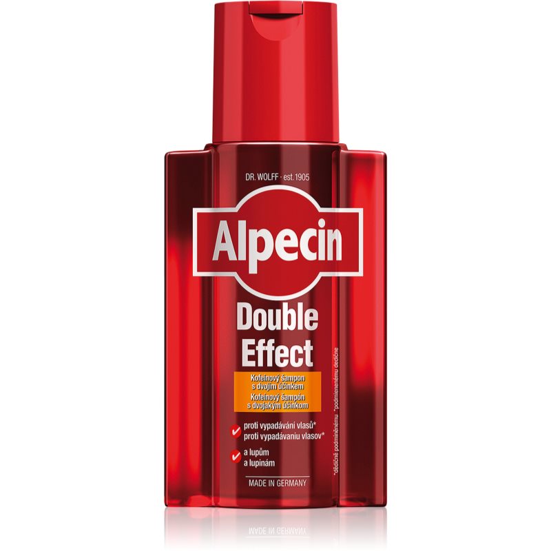Alpecin Double Effect sampon férfiaknak koffein kivonattal korpásodás és hajhullás ellen 200 ml-Eredeti