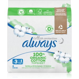 Always Cotton Protection Night egészségügyi betétek parfümmentes 8 db-Ár