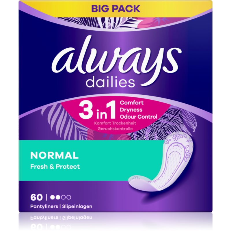 Always Dailies Normal Fresh & Protect tisztasági betétek 60 db-Ár