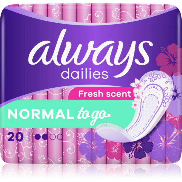 Always Dailies Normal To Go Fresh tisztasági betétek 20 db-Ár