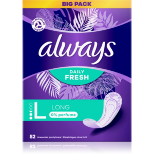 Always Daily Fresh Long tisztasági betétek parfümmentes 52 db-Ár