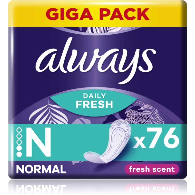 Always Daily Fresh Normal tisztasági betétek illatosított 76 db-Ár