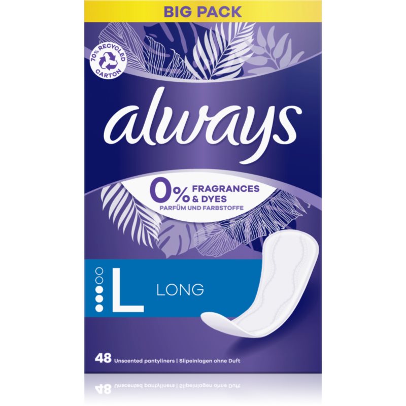 Always Daily Protect Long tisztasági betétek parfümmentes 48 db-Ár