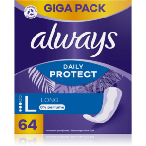 Always Daily Protect Long tisztasági betétek parfümmentes 64 db-Ár