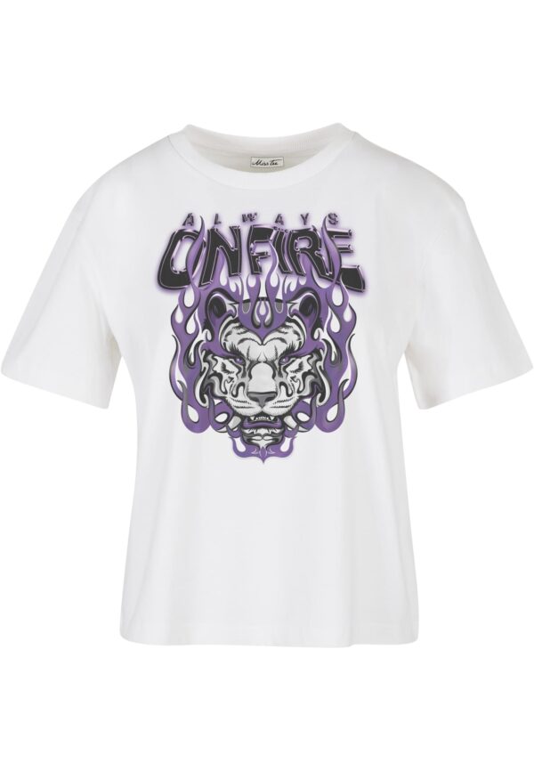Always On Fire Tee White
