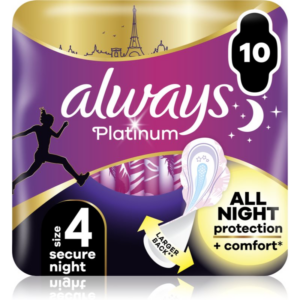 Always Platinum Secure Night Size 4 egészségügyi betétek 10 db-Ár