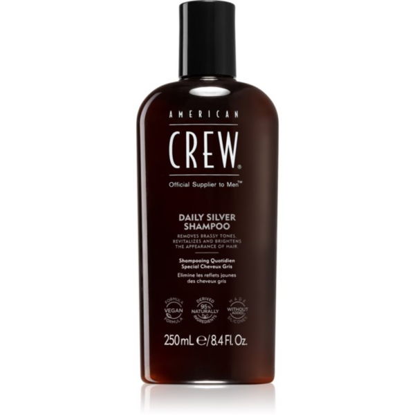 American Crew Daily Silver Shampoo sampon fehér és ősz hajra 250 ml-Ár