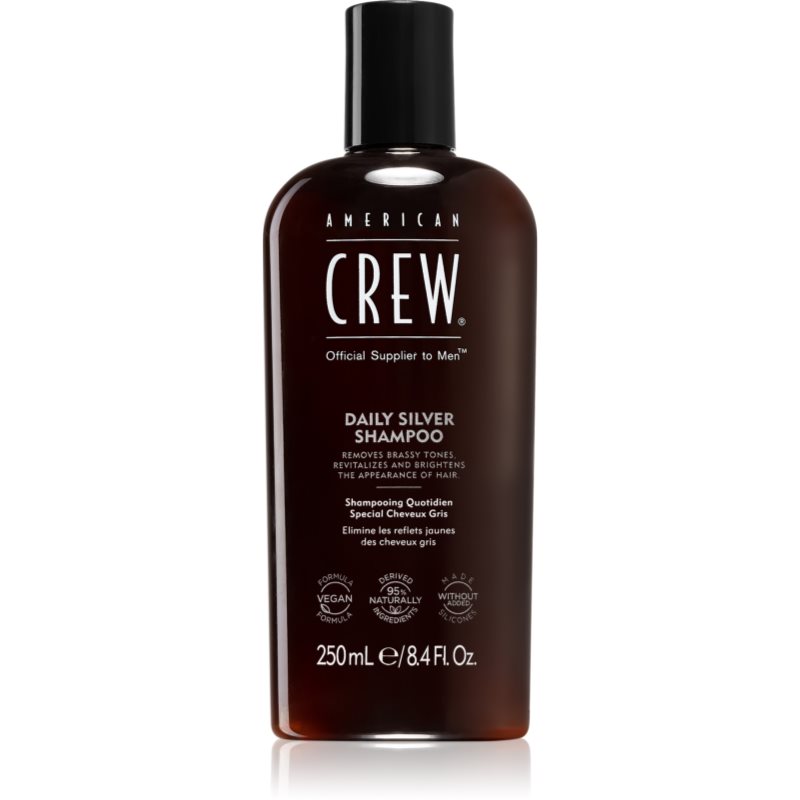 American Crew Daily Silver Shampoo sampon fehér és ősz hajra 250 ml-Ár