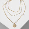 Amulet necklace - golden color