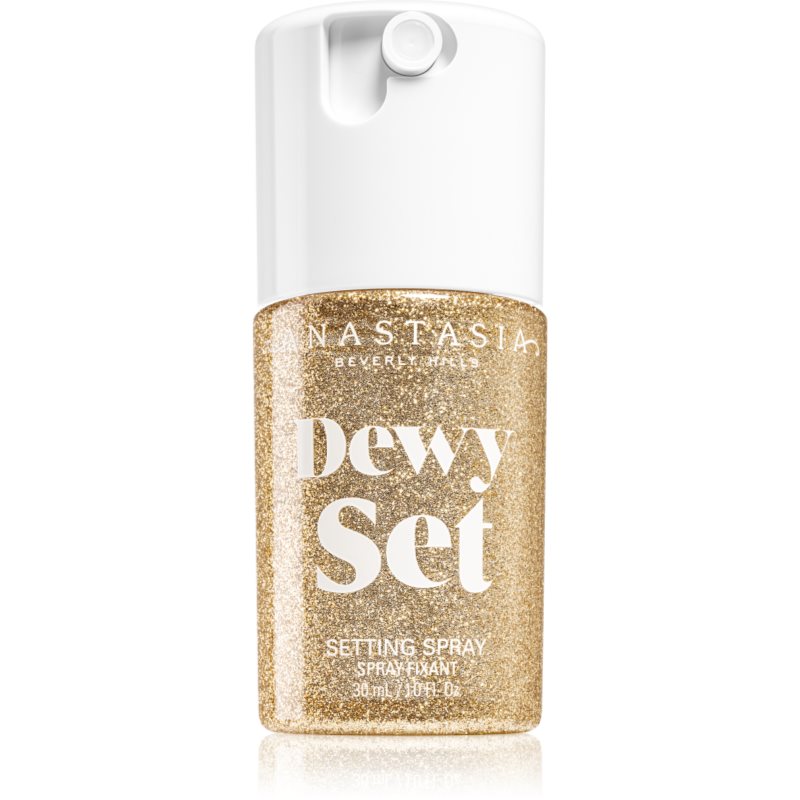 Anastasia Beverly Hills Dewy Set Setting Spray Mini élénkítő permet az arcra illattal Coconut & Vanilla 30 ml-Ár