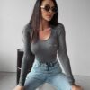 Anthracite blouse JAIDA 2023 OLAVOGA