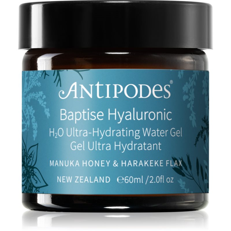 Antipodes Baptise H₂O Ultra-Hydrating Water Gel gyengéd és hidratáló géles krém az arcra 60 ml-Ár