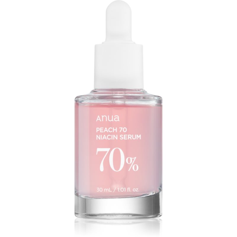 Anua Peach 70% Niacin Serum élénkítő hidratáló szérum a kitágult pórusokra és ráncokra 30 ml-Ár