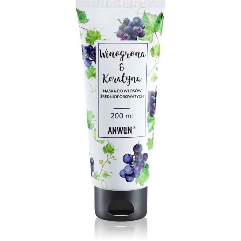 Anwen Grapes & Keratin regeneráló maszk hajra Medium Porosity 200 ml-Ár