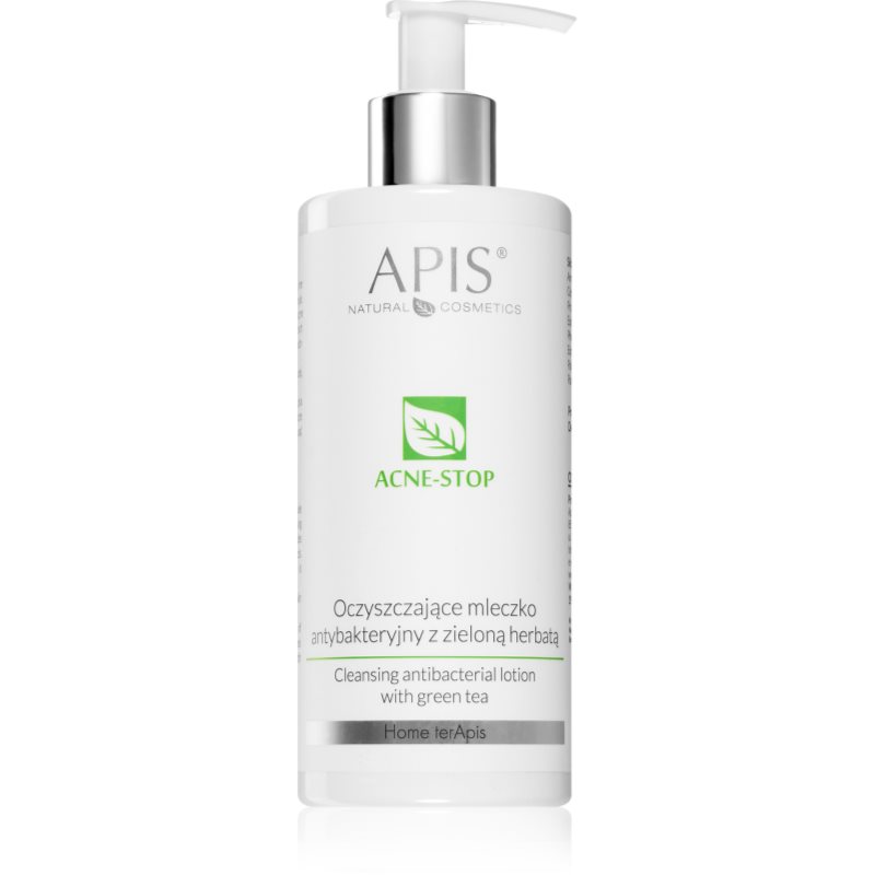 Apis Natural Cosmetics Acne-Stop Home TerApis tisztító és sminkeltávolító tej zöld teával 300 ml-Ár