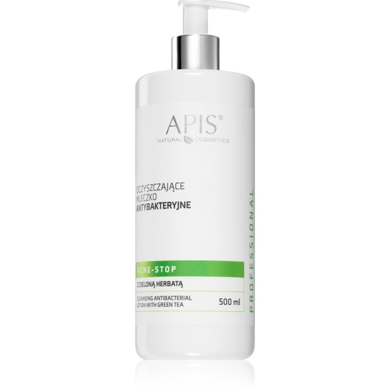 Apis Natural Cosmetics Acne-Stop Home TerApis tisztító és sminkeltávolító tej zöld teával 500 ml-Ár