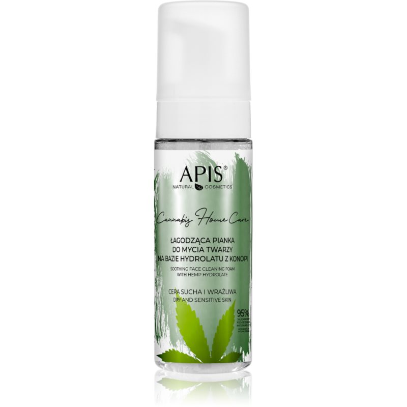 Apis Natural Cosmetics Cannabis Home Care tisztító hab száraz és érzékeny bőrre 150 ml-Ár