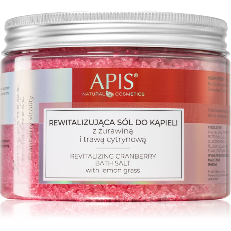 Apis Natural Cosmetics Cranberry Vitality relaxáló fürdősó holt-tenger ásványaival 650 g-Ár