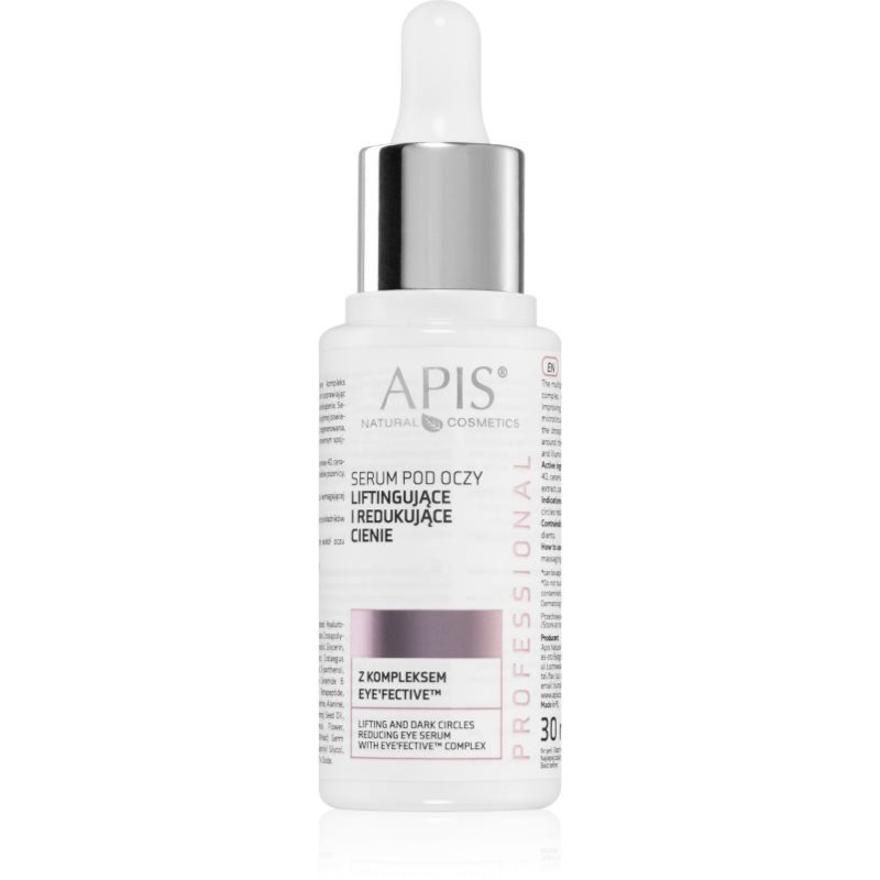 Apis Natural Cosmetics Eyefective™ Complex lifting szemkörnyékápoló szérum a duzzanatokra és a sötét karikákra 30 ml-Ár