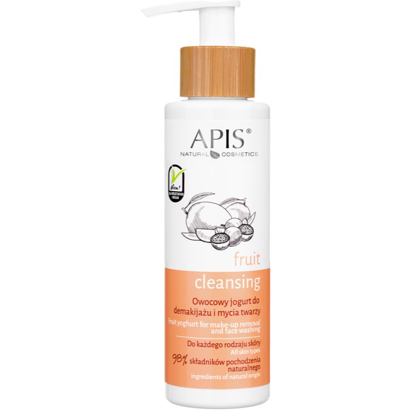 Apis Natural Cosmetics Fruit Cleansing szemfestékoldó emulzió a bőr tökéletes tisztításához 150 ml-Ár