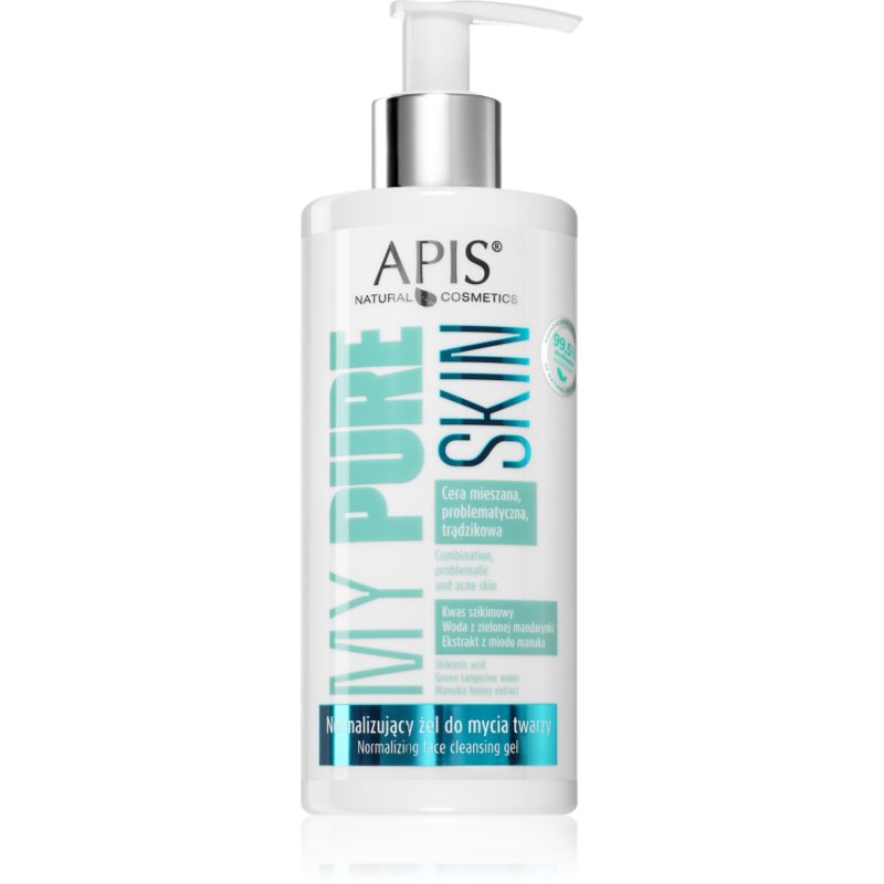Apis Natural Cosmetics My Pure Skin normalizáló tisztító gél az arcra 300 ml-ár