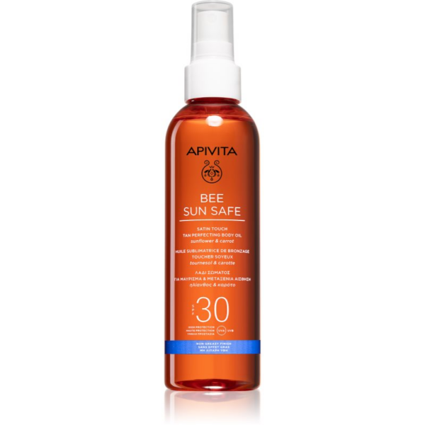 Apivita Bee Sun Safe Satin Touch Oil SPF30 napolaj SPF 30 200 ml-Ár