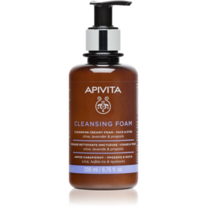 Apivita Cleansing Foam Face & Eyes krémes tisztító hab az arcra és a szemekre 200 ml-Ár