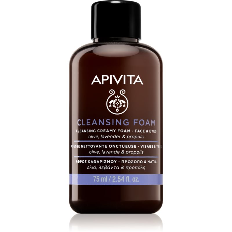 Apivita Cleansing Foam Face & Eyes krémes tisztító hab az arcra és a szemekre 75 ml-Ár