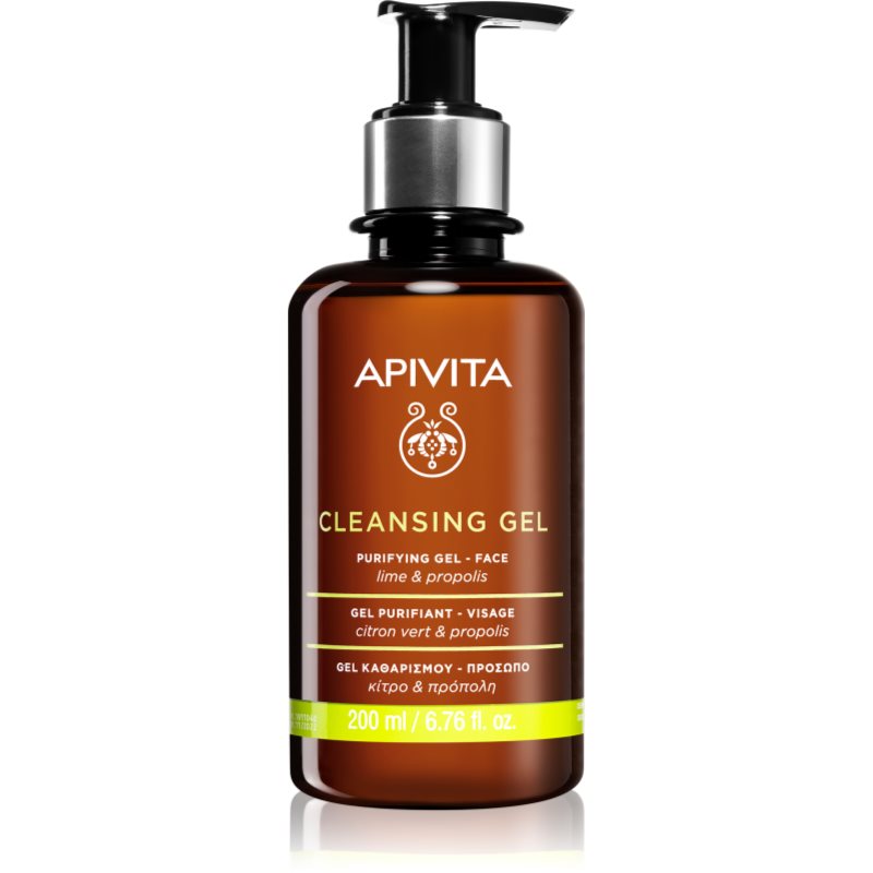 Apivita Cleansing Gel for Oily Skin tisztító gél kombinált és zsíros bőrre 200 ml-Eredeti