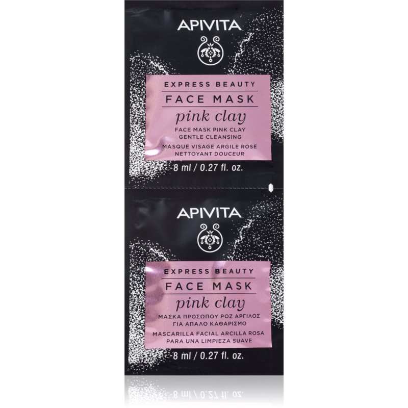 Apivita Express Beauty Cleansing Face Mask Pink Clay tisztító maszk az arcra 2x8 ml-Ár